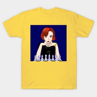 the queen gambit, beth harmon in mexico chessboard T-Shirt